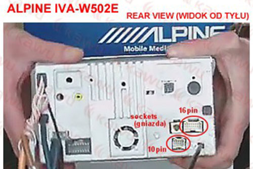ALPINE IVA-W502E เพิ่มกล้องมองหลัง