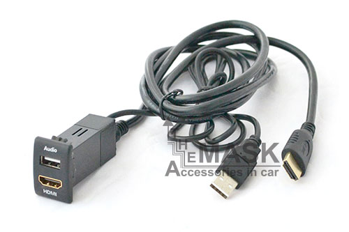 เบ้า USB AUDIO & HDMI For MAZDA