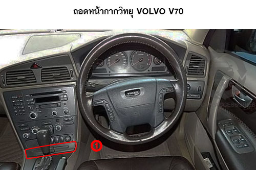 ถอดหน้ากากวิทยุ VOLVO V70