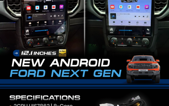 จอแอนดรอย Ford Next Gen | QLED 12.1" | ตรงรุ่นไม่ต้องตัดสาย